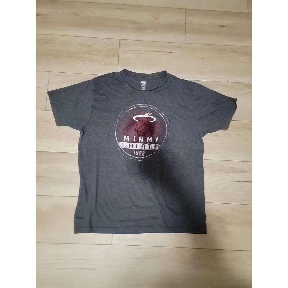 Miami Heat Gray Tee Mens Xlarge